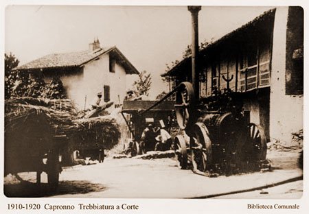 Trebbiatura nel 1910